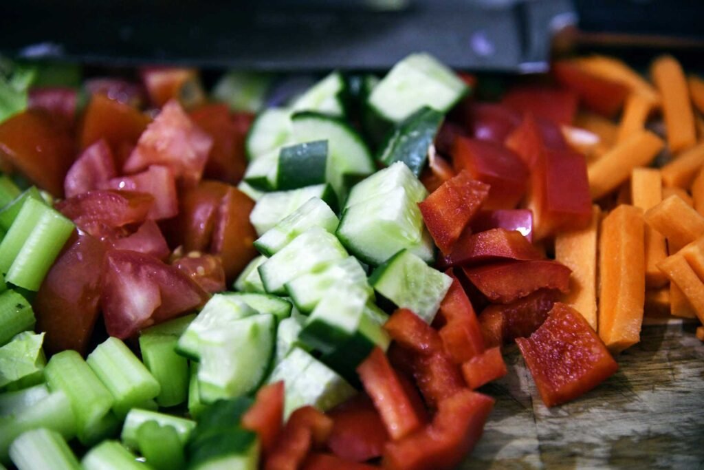 Doner kebab mix veggies salad